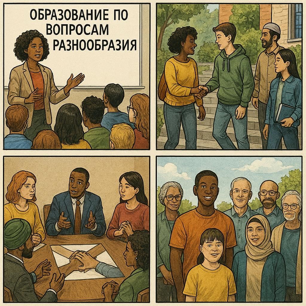 Важность и практика образования в области многообразия: шаги к построению инклюзивного общества