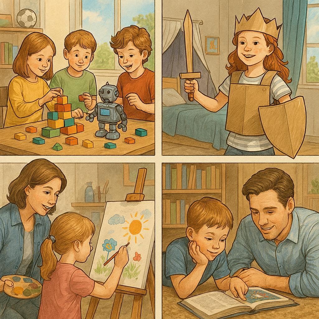 Среда и методы, способствующие развитию творчества и воображения: руководство по поддержке, открывающее детям путь в будущее