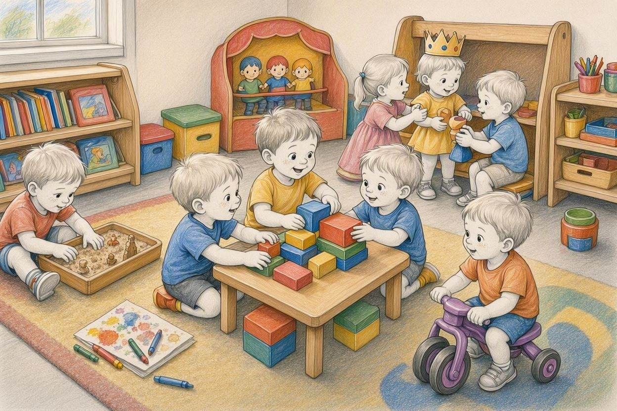 Мир детей, познанный через свободную игру в детском саду: виды игр и их влияние