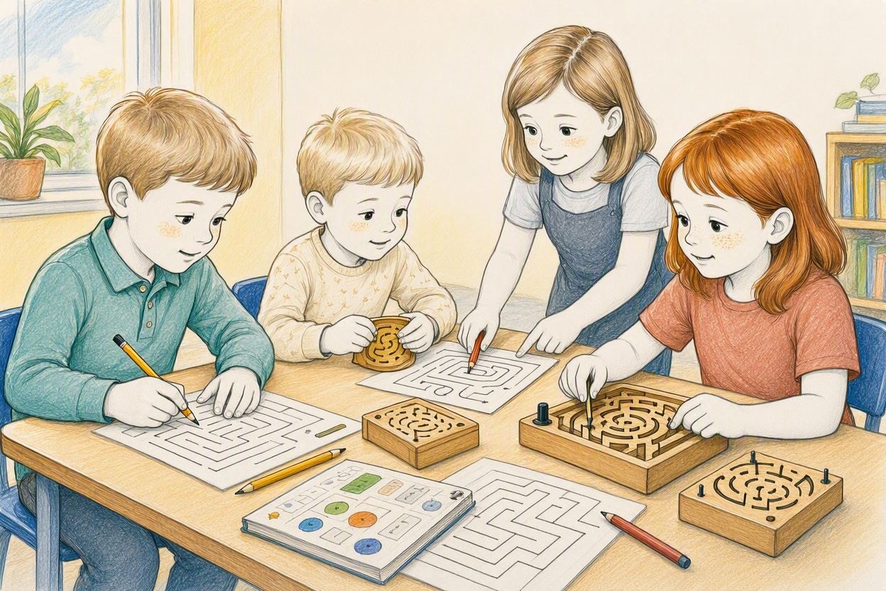 Игры-лабиринты развивают у детей навыки мышления