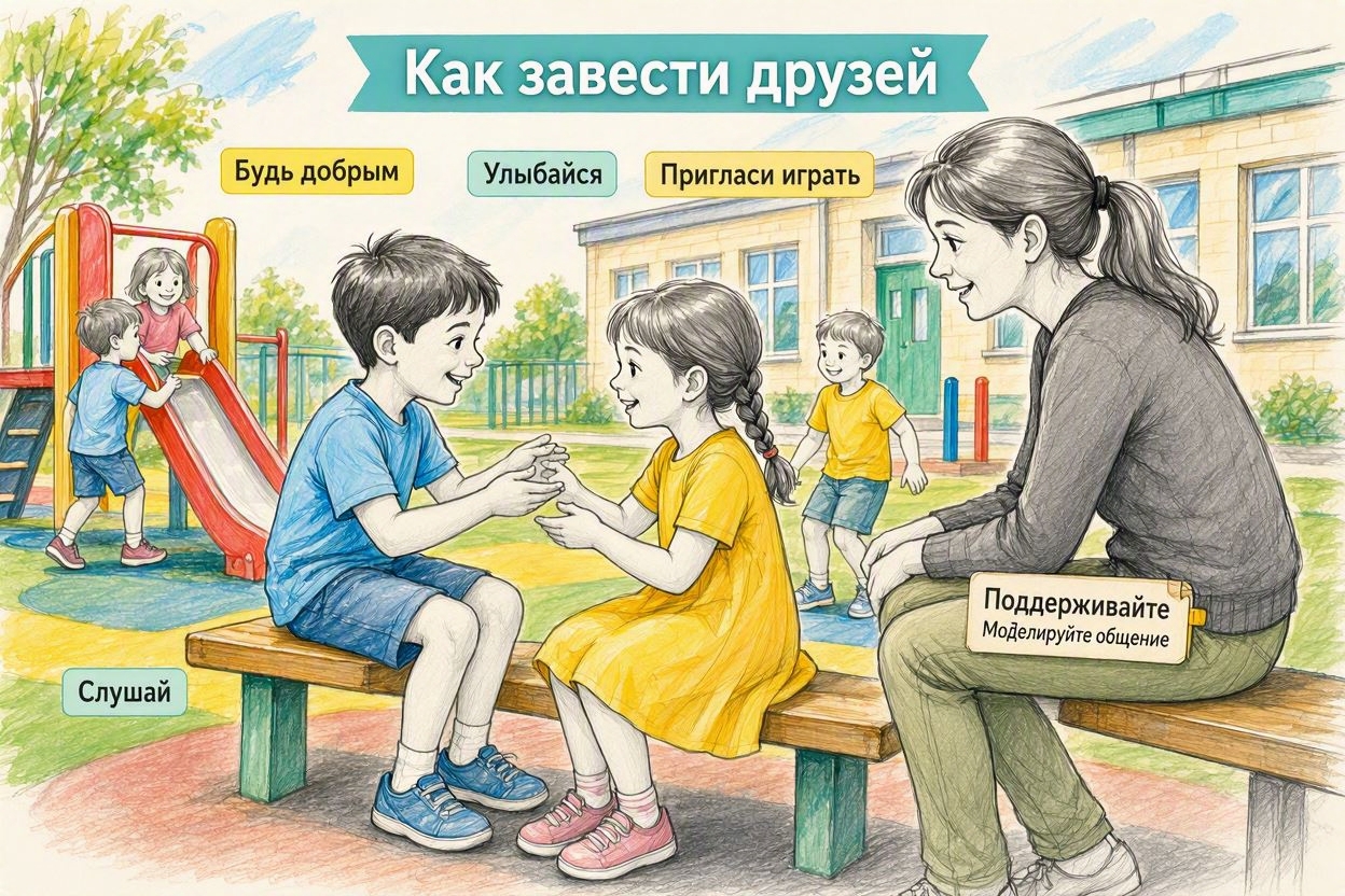 Советы для учеников начальной школы о том, как завести друзей, и что родители могут сделать, чтобы им помочь