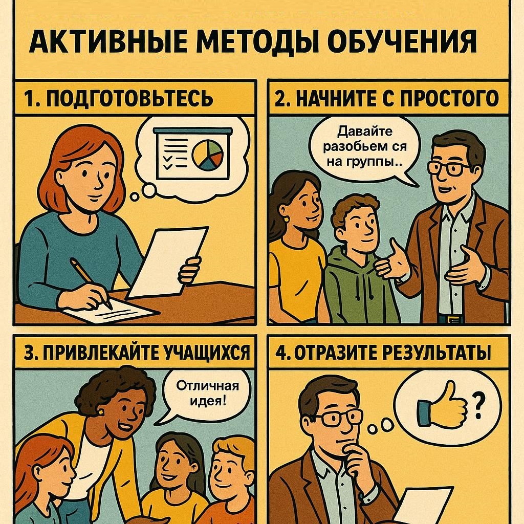 Руководство по внедрению профессионального образования для учителей старших классов, впервые использующих активные методы обучения