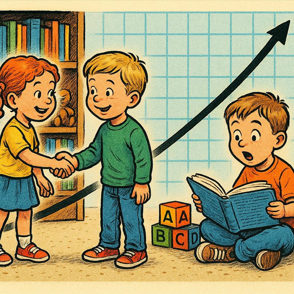 Взаимосвязь между социальными навыками и словарным запасом в детском саду