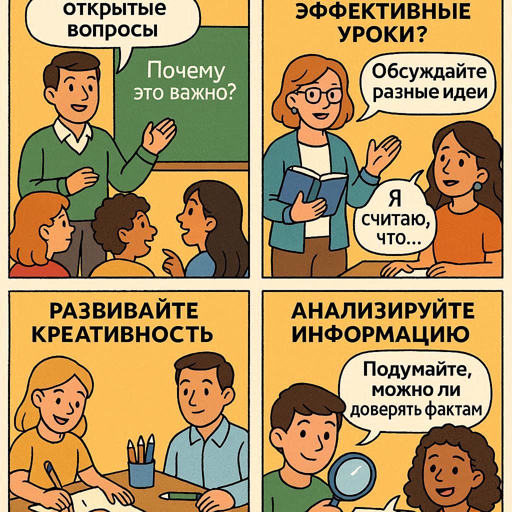Как научить критическому мышлению? Как планировать эффективные уроки?