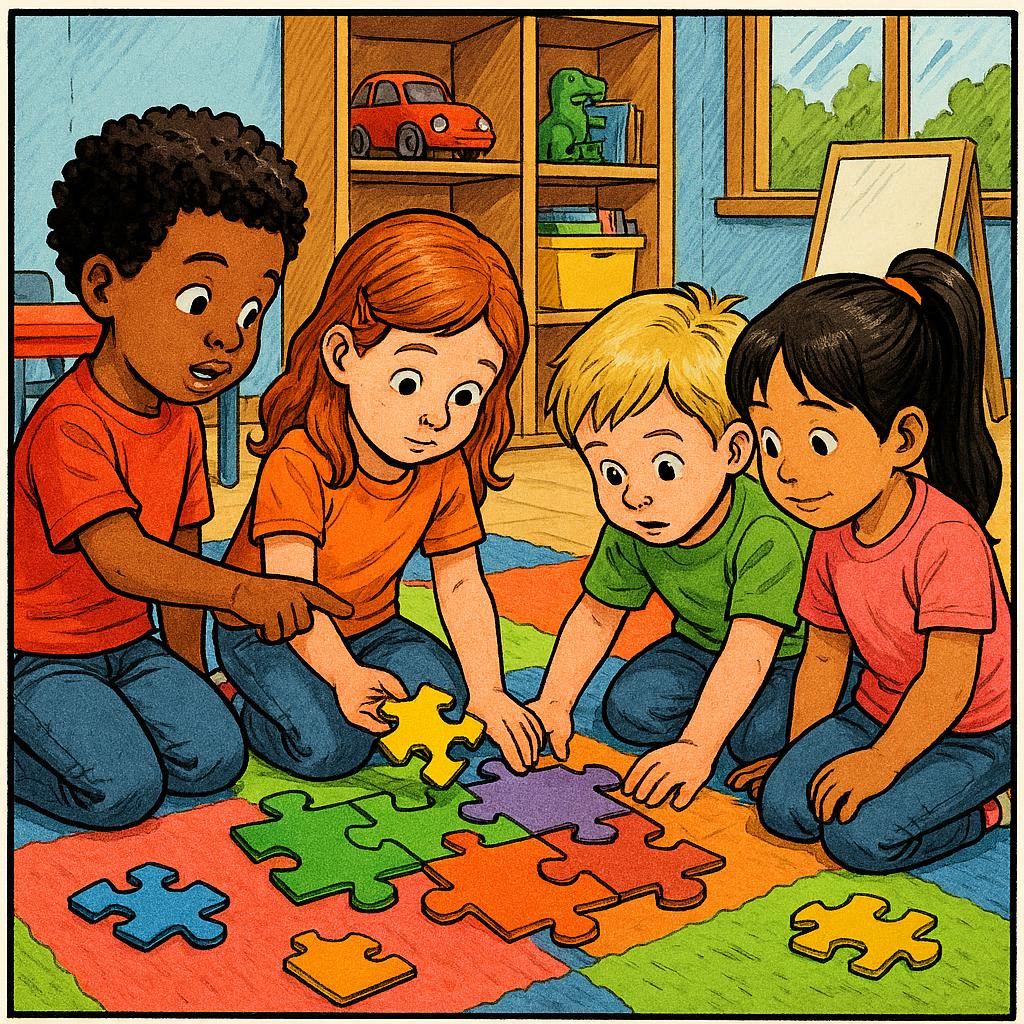 Совместное обучение в детском саду способствует развитию у детей навыков решения проблем