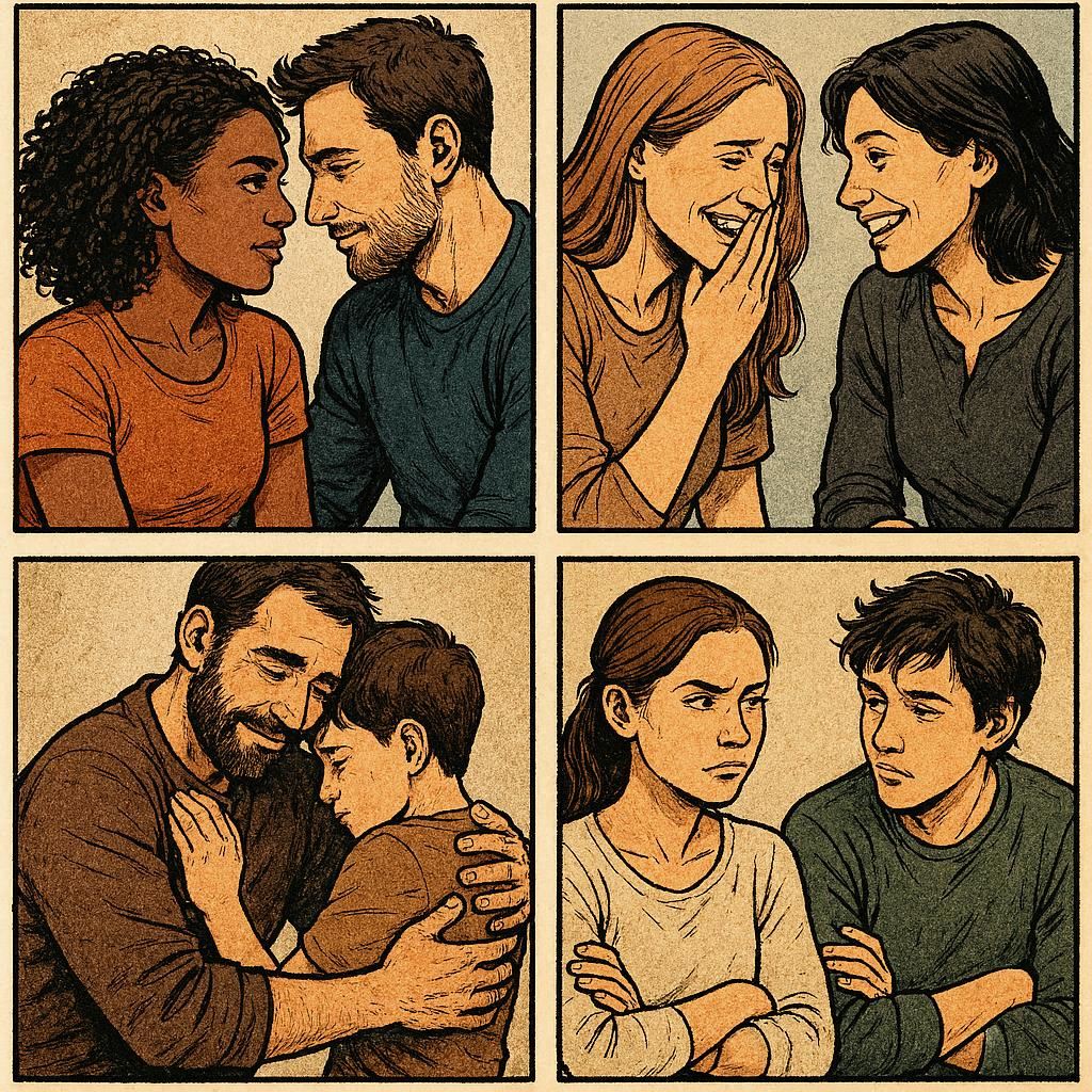 Сила невербального общения: глубина человеческих отношений, выстраиваемых посредством выражения лица и языка тела