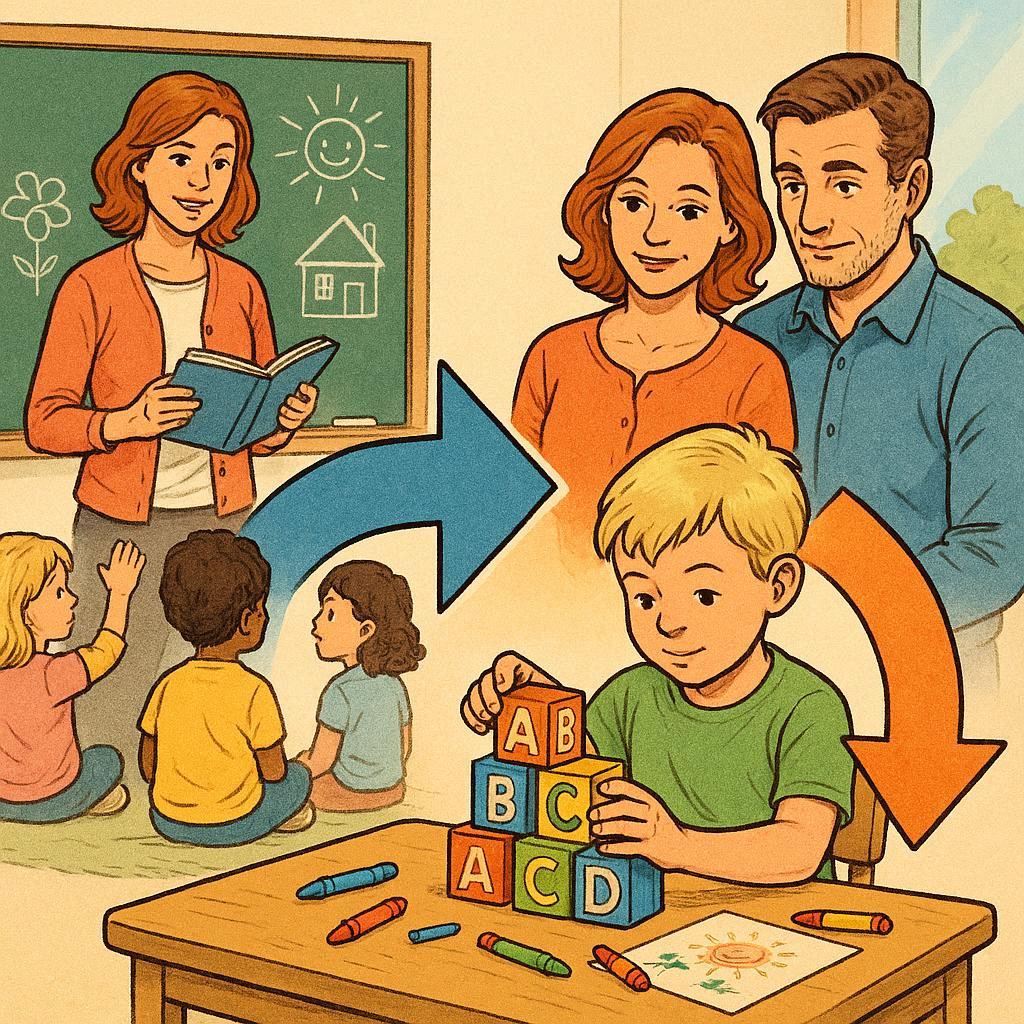 Влияние программы обучения для детского сада и родителей на дошкольное развитие ребенка