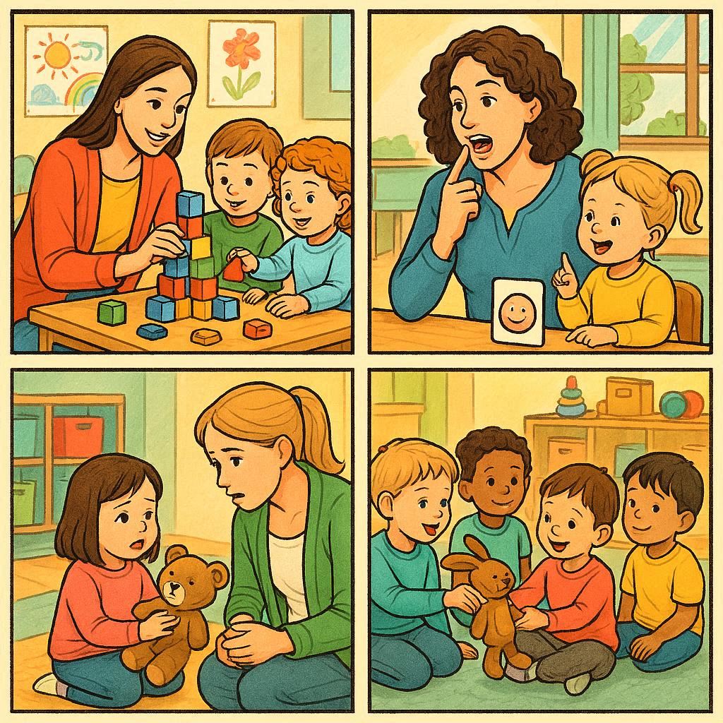 Поддержка развития детей раннего возраста: методы, способствующие развитию игры, речи, эмоций и социальных навыков