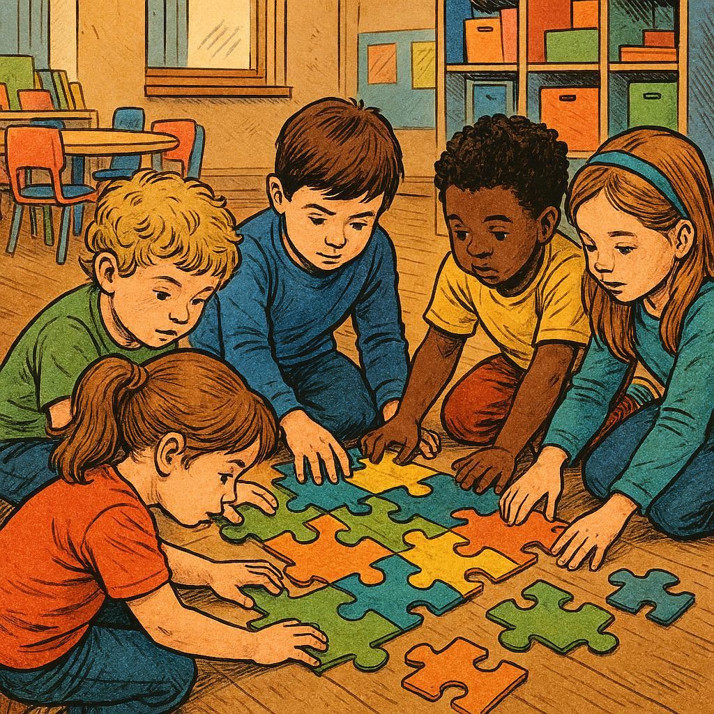 Важность групповых занятий в детском саду, где дети учатся и растут вместе