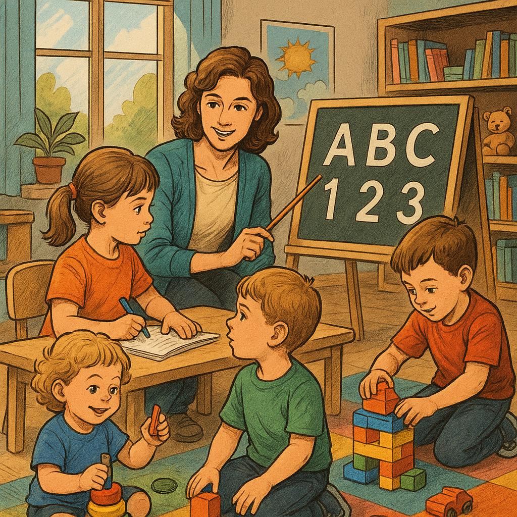 Важность образования и игры в детском саду, для всестороннего развитию детей